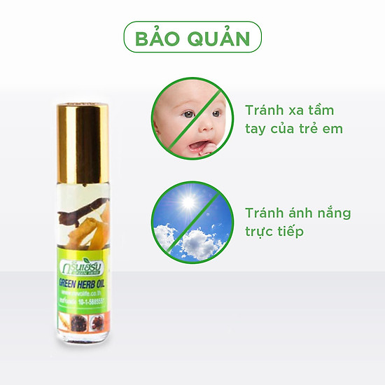 Chai 8ml dầu lăn sâm thảo dược green herb oil - ảnh sản phẩm 6