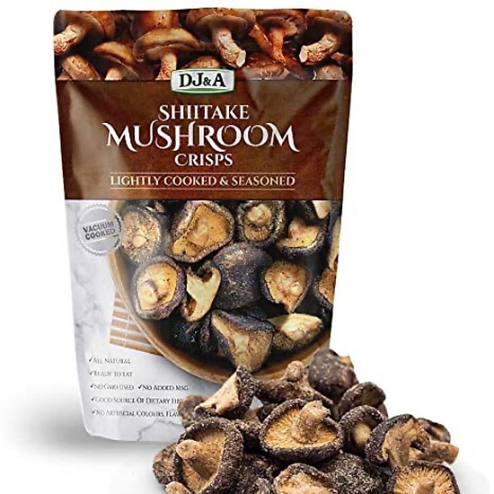 Combo 2 túi nấm hương sấy giòn dj&a shiitake mushroom crisps gói 150g - ảnh sản phẩm 3