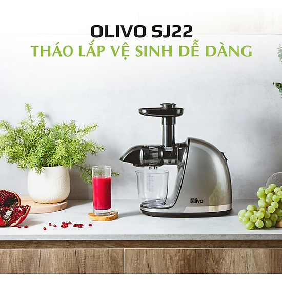 Máy ép chậm olivo sj22 thương hiệu mỹ công suất 150w - ảnh sản phẩm 2