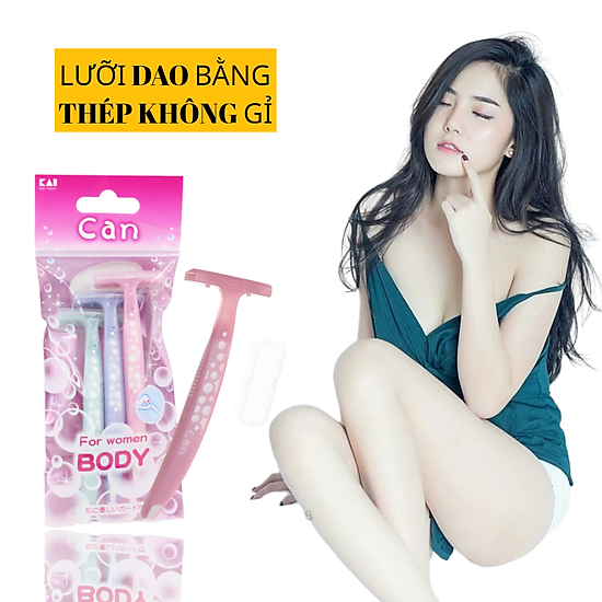 Dao cạo body kai razor 017803- for women body set 3 cây - ảnh sản phẩm 3