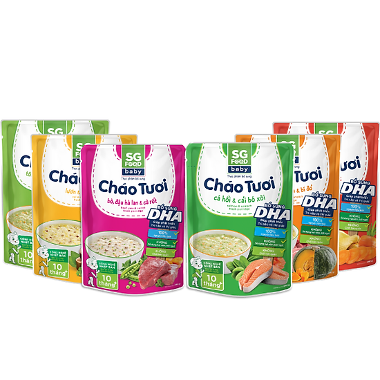 Thùng 30 gói cháo tươi baby sài gòn food 6 vị 240g - ảnh sản phẩm 5