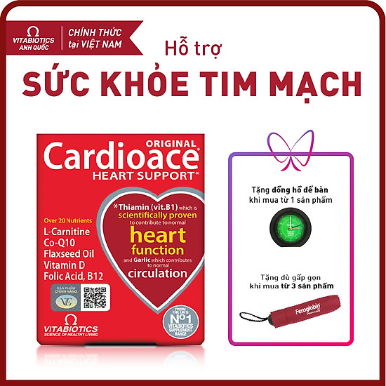 Thực phẩm bảo vệ sức khỏe cardioace - hỗ trợ sức khỏe tim mạch - ảnh sản phẩm 1