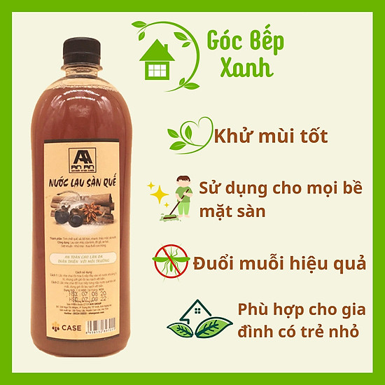 Nước lau sàn hữu cơ an an quế dung tích 1 lít - ảnh sản phẩm 3