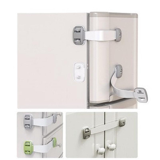 Khóa chốt tủ lạnh, chốt khóa ngăn kéo, tủ đồ, giúp cánh cửa an toàn cho bé - ảnh sản phẩm 2