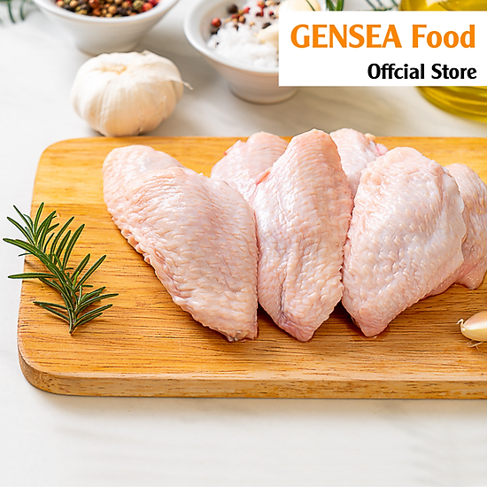 Cánh gà khúc giữa gensea food g5023chuẩn iso 22000 2018 cấp đông nhanh - ảnh sản phẩm 5