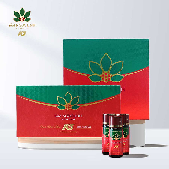 Dịch chiết sâm ngọc linh kon tum k5 hộp 10 chai 50ml chai - ảnh sản phẩm 2