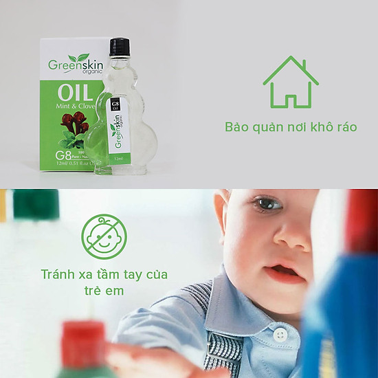 Dầu gió thảo mộc greenskin green herb oil g8 - tăng cường hệ miễn dịch - ảnh sản phẩm 5