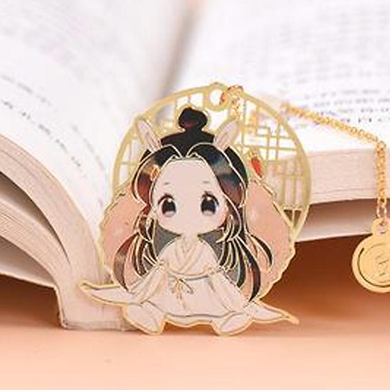 Bookmark kim loại mỏng thiên quan tứ phúc ma đạo tổ sư hệ thống tự cứu in - ảnh sản phẩm 8