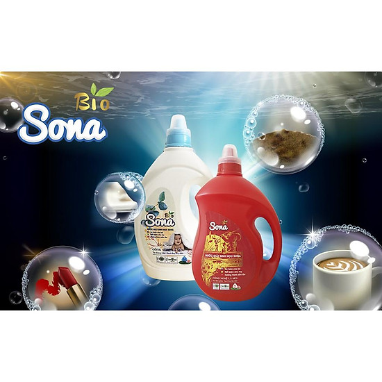 Nước giặt xả sinh học sona 3,2kg hương anh đào , thơm lâu mùi hoa cỏ - ảnh sản phẩm 4