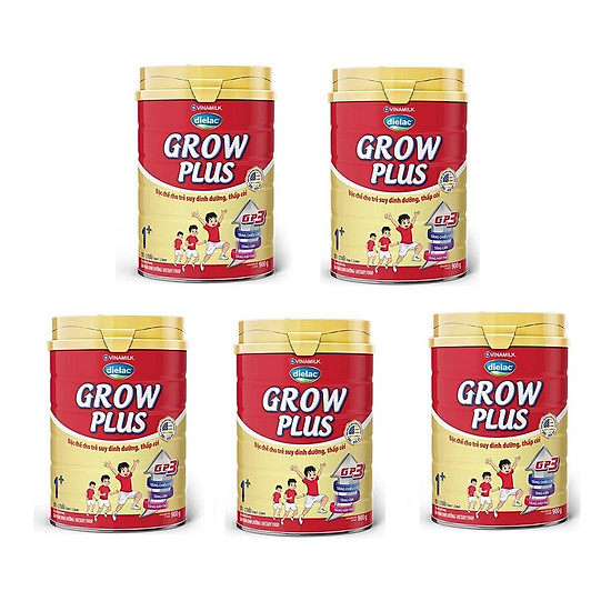 Bộ 5 Lon Sữa Bột Vinamilk Dielac Grow Plus 1 900g Cho Trẻ Từ 1 2 Tuổi Bộ 5 Lon Sữa Bột Vinamilk Dielac Grow Plus 1 900g Cho Trẻ Từ 1 2 Tuổi