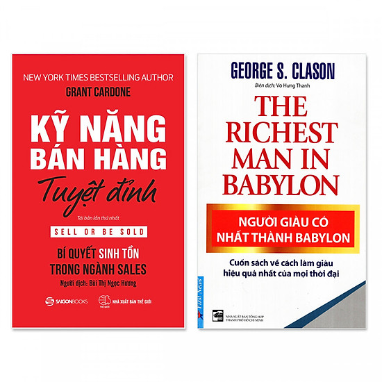 Combo 2 cuốn: Người Giàu Có Nhất Thành Babylon, Kỹ Năng Bán Hàng Tuyệt Đỉnh