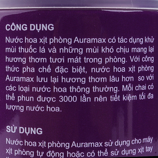 Nước hoa xịt phòng auramax 300ml hương lemongrass chanh sả - ảnh sản phẩm 4