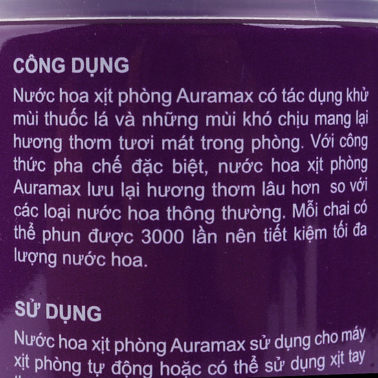 Nước hoa xịt phòng auramax 300ml - ảnh sản phẩm 4