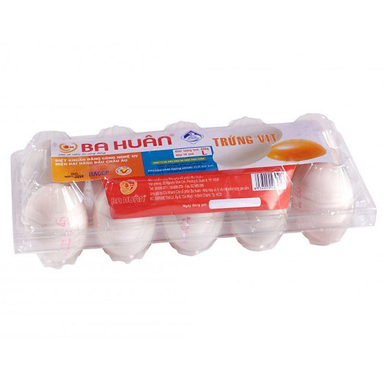 Trứng vịt gộc ba huân hộp 10 quả - ảnh sản phẩm 1