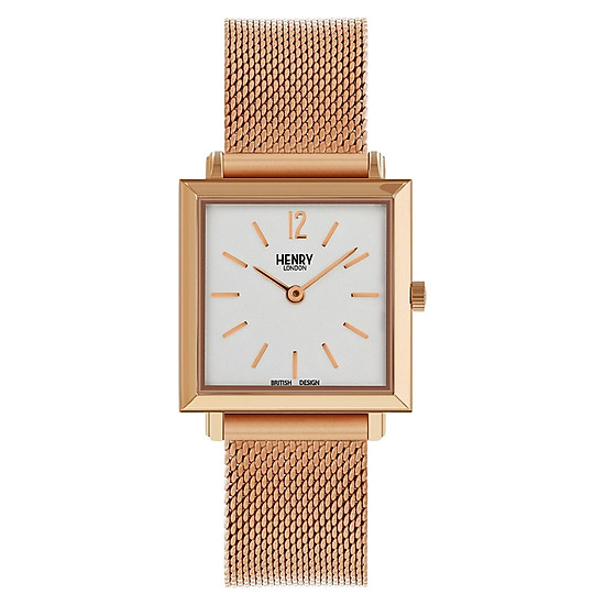 Đồng Hồ Nữ Dây Thép Không Gỉ Henry London HL26-QM-0264 Heritage Square...
