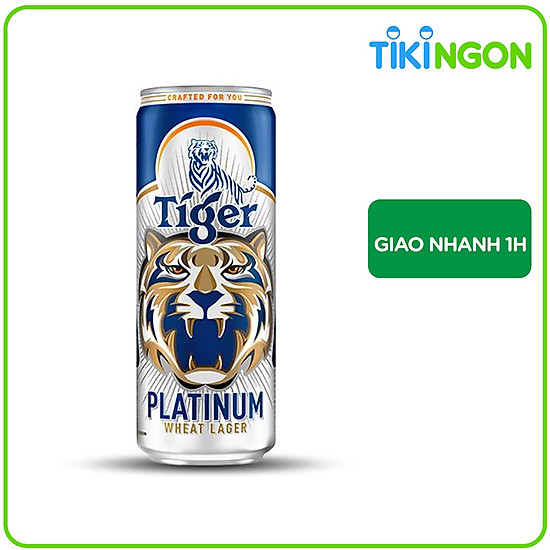 Lon bia tiger platinum 330ml - ảnh sản phẩm 2