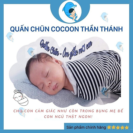 Quấn chũn cocoon cho bé sơ sinh giúp bé ngủ ngon giảm giật mình - ảnh sản phẩm 2