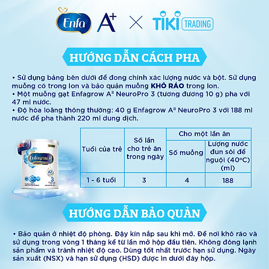 Sữa bột enfagrow a2 neuropro 3 cho trẻ từ 1 - 6 tuổi 350g - ảnh sản phẩm 4