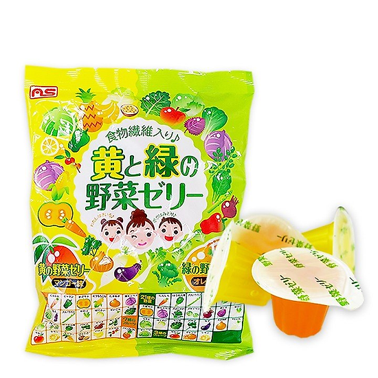 Thạch rau câu rau quả yellow and green vegetable jelly 14p 10g t- - ảnh sản phẩm 1