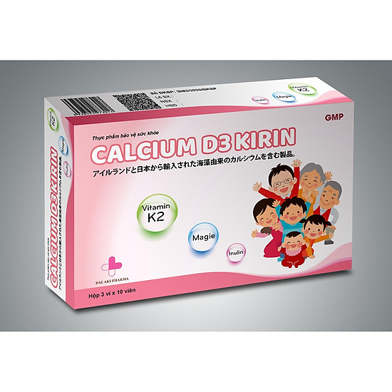 Thực phẩm chức năng viên uống bổ sung canxi - calcium d3 kirin - ảnh sản phẩm 1