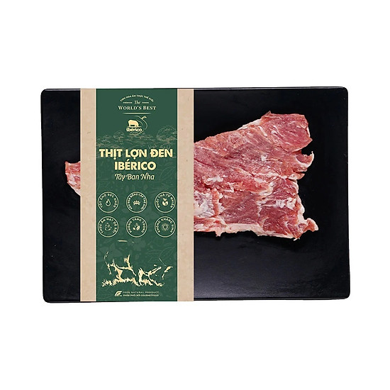 Thịt lợn đen iberico tây ban nha, thịt thăn lưng 300g - the world s best - ảnh sản phẩm 1