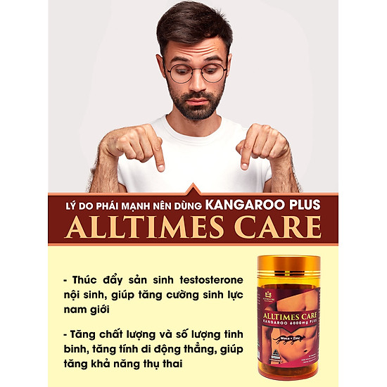 Viên uống sinh lý nam alltimes care kangaroo plus nhập khẩu 100% úc hộp 30 - ảnh sản phẩm 3