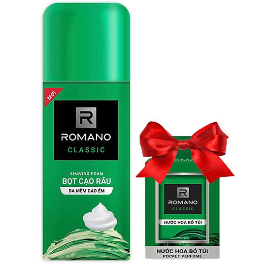 Bọt cạo râu romano classic 175ml tặng kèm nước hoa bỏ túi classic 18ml - ảnh sản phẩm 2