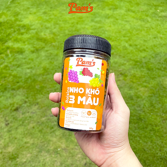 Nho khô sấy mọng không đường pams 200g hũ - hàng nhập khẩu chile - ảnh sản phẩm 3