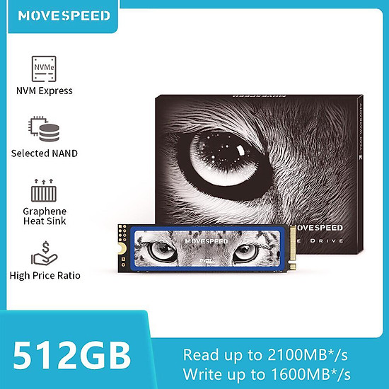 Ổ cứng ssd move speed nvme 512gb pcie có dram gen3x4 m.2 2280 - ảnh sản phẩm 2