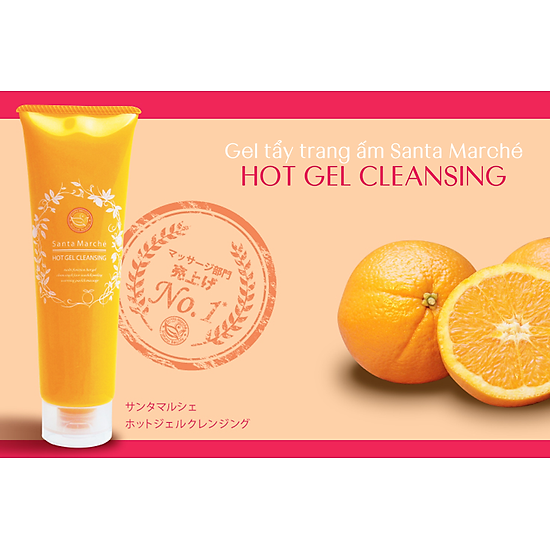 Gel tẩy trang nóng nhật bản santa marché hot gel cleansing, tạo độ ấm mát - ảnh sản phẩm 4