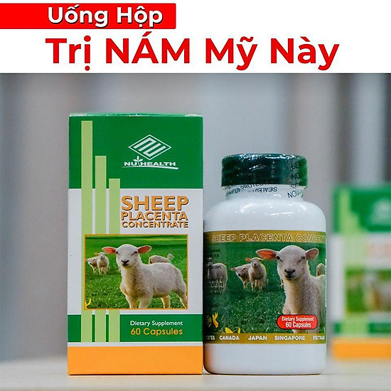 Viên uống trắng da - xóa nám tàn nhang nhau thai cừu mỹ - ảnh sản phẩm 1