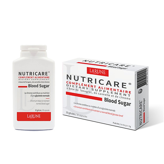 Viên uống nutricare blood sugar larune paris giải pháp ổn định đường huyết - ảnh sản phẩm 2