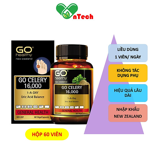 Phòng và hỗ trợ điều trị gout go celery 16000 acid balance giảm sưng đau - ảnh sản phẩm 3
