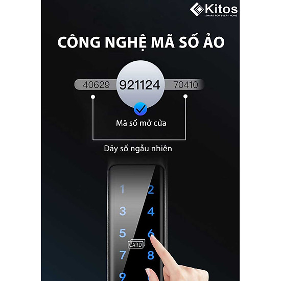 Khóa thông minh cửa nhôm kitos kt-al650 plus - ảnh sản phẩm 9