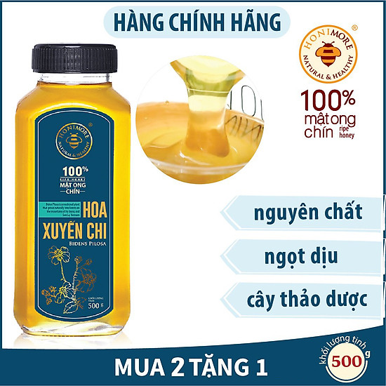 Combo 2 chai mật ong chín hoa bạc hà 500g tặng 2 chai mật ong chín nhãn cổ - ảnh sản phẩm 2