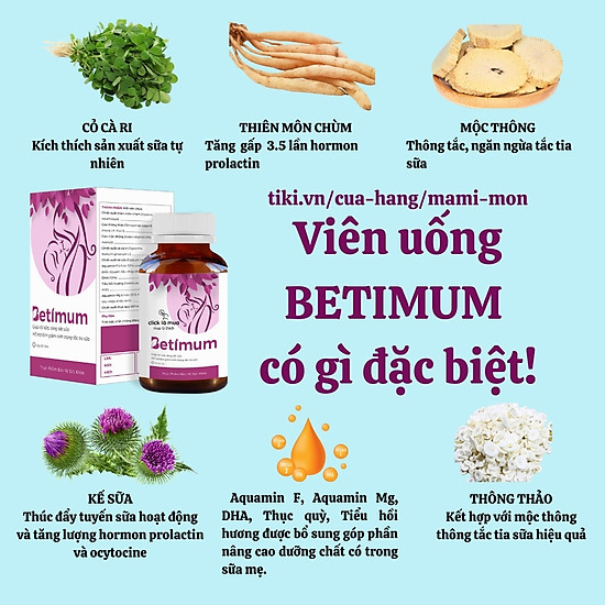 Cốm lợi sữa vitamin sau sinh cho con bú betimum - ảnh sản phẩm 6