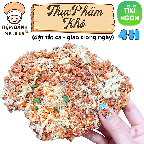 Chỉ giao hcm combo 5 túi 500g cơm cháy gạo lứt chà bông ăn kiêng - ảnh sản phẩm 5