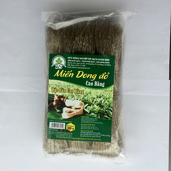 Miến dong cao bằng miến phia đén gói 300g dai ngon làm từ củ dong riềng tự - ảnh sản phẩm 7