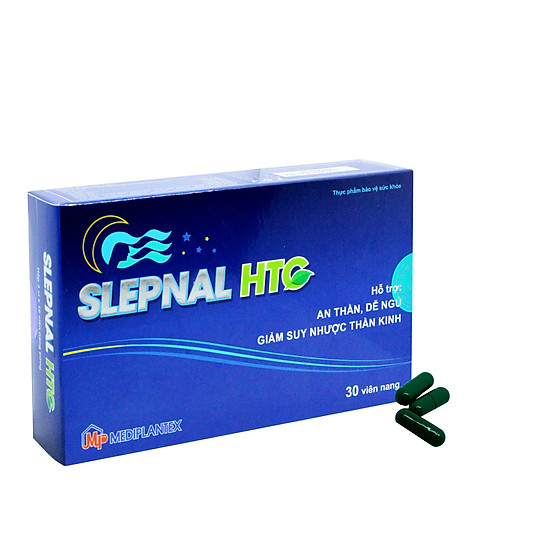 Viên uống hỗ trợ giác ngủ - giảm suy nhược thần kinh slepnal htc - ảnh sản phẩm 2