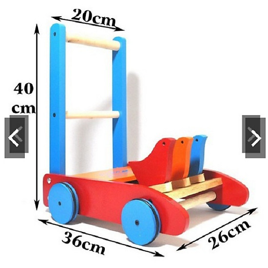 Xe tập đi bằng gỗ cho bé tập đi 3 con chim - ảnh sản phẩm 4