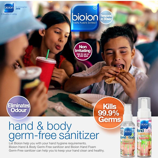 Bioion hand & body germs-free sanitizer original - ảnh sản phẩm 2