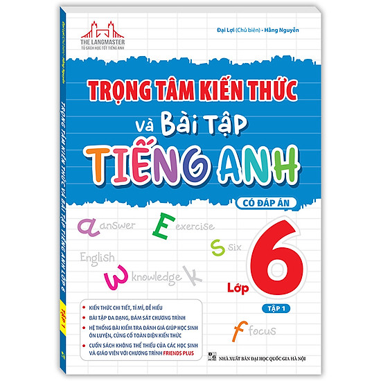 Trọng tâm kiến thức và bài tập tiếng anh lớp 6 tập 1 có đáp án - ảnh sản phẩm 1