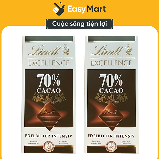 Socola pháp lindt excellence 70% cacao thanh100g - ảnh sản phẩm 1