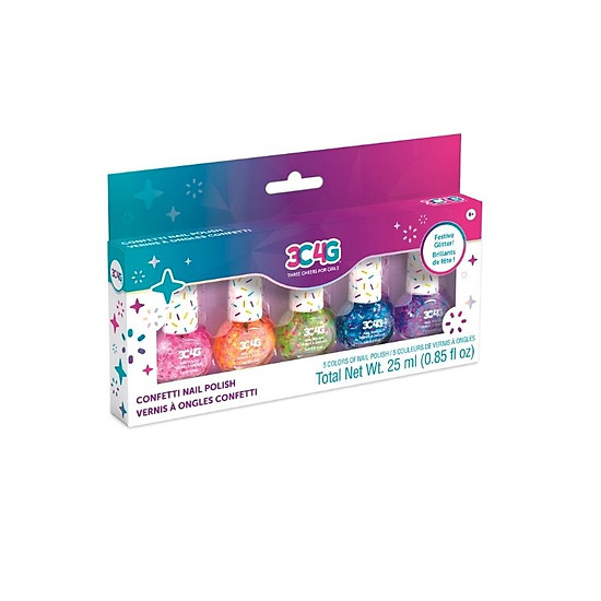 Đồ chơi 3c4g combo 5 sơn móng tay confetti 10012 - ảnh sản phẩm 1