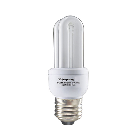 Đèn compact điện quang đq-cfl-2u-t4-8w-dl-e27 - ảnh sản phẩm 1