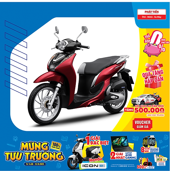 Mua Xe máy Honda SH Mode 125cc 2024 Cao cấp Đỏ Đen tại HEAD