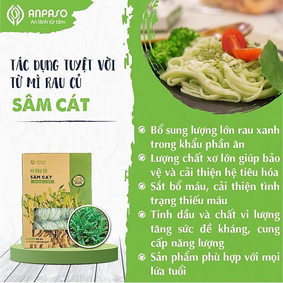 Mì rau củ hữu cơ anpaso, mỳ rau organic giảm cân bổ sung rau vitamin và - ảnh sản phẩm 8