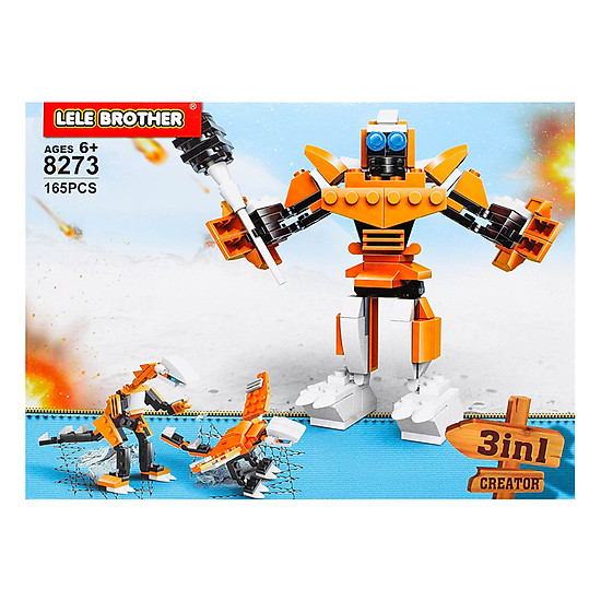 Đồ Chơi Lắp Ráp Sunstorm Lele Brother -Transformer Fighter 3in1 8273 (...