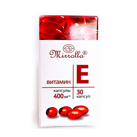 1 hộp vitamin e đỏ mirrolla 400mg 30 viên của nga - ảnh sản phẩm 2