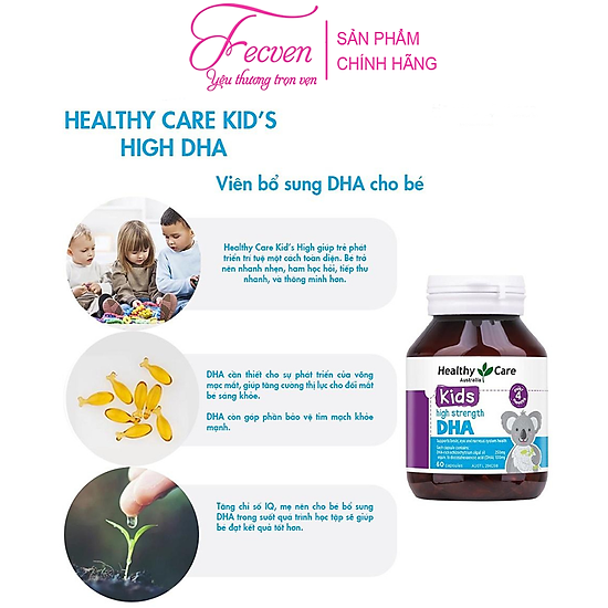 Viên bổ sung dha healthy care high strength dha 60 viên - bổ não - ảnh sản phẩm 2